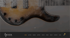 Desktop Screenshot of mozerguitars.com
